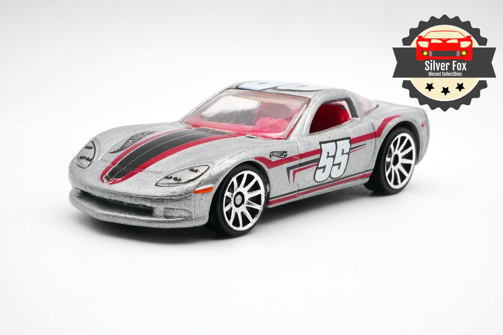 2003 CHEVROLET CORVETTE C6 GRAY 1:64 SCALE DIECAST DIORAMA COLLECTOR MODEL CAR