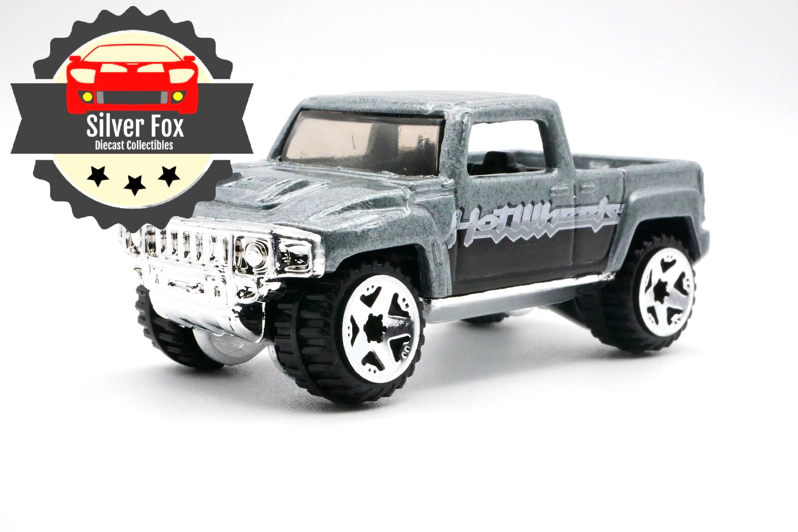 HUMMER H3T BLUE PICKUP GRAY 1/64 SCALE DIECAST COLLECTOR MODEL CAR