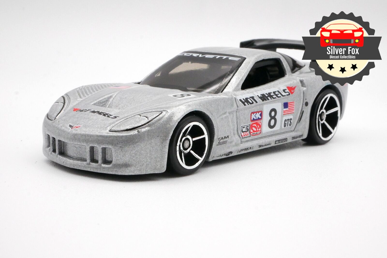 2006 CHEVY CORVETTE C6 GRAY 1:64 SCALE DIECAST DIORAMA COLLECTOR MODEL CAR