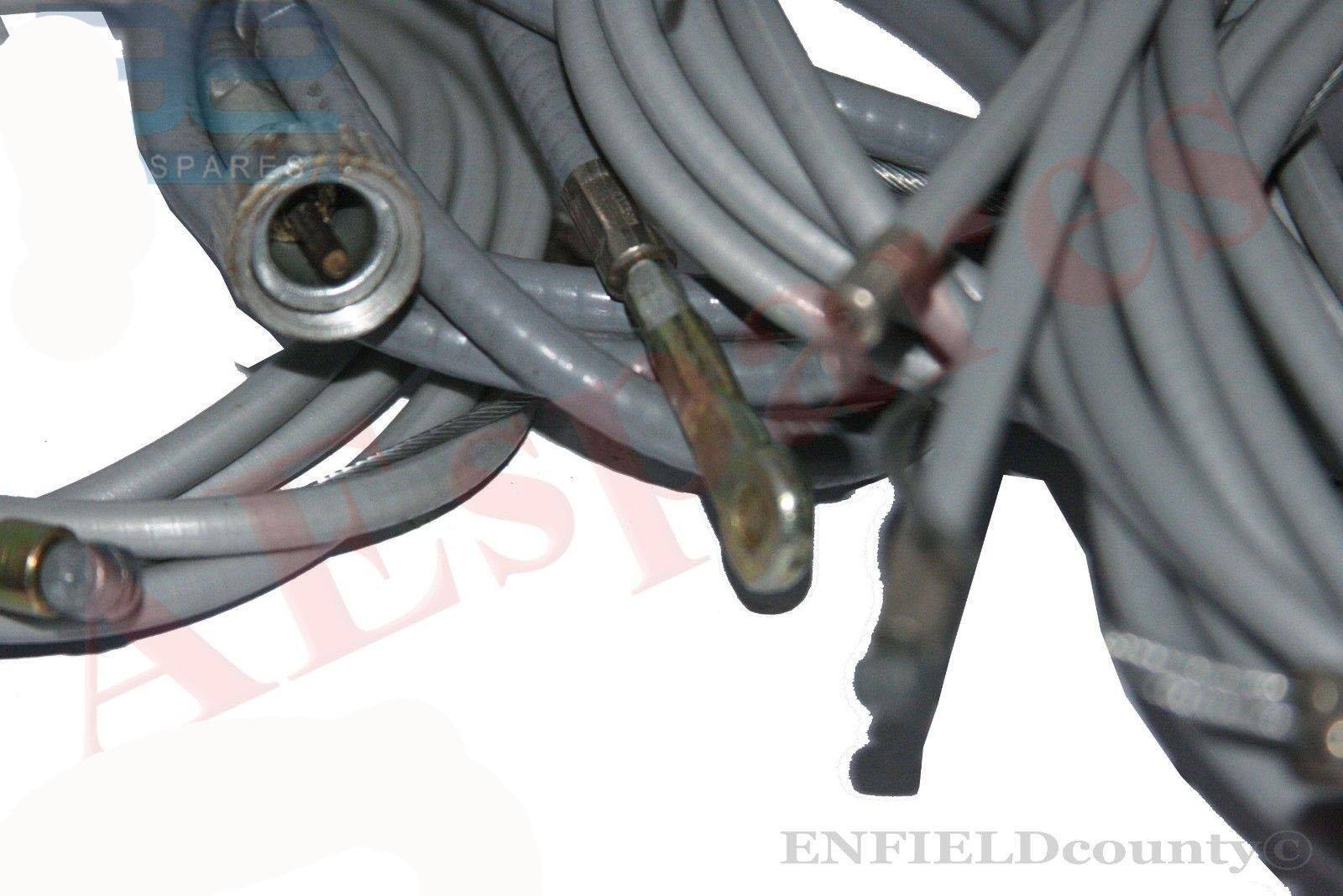 Vespa Cable Kit Teflon Lined Grey Vespa PV V50 Small Frame PK S Scooter  