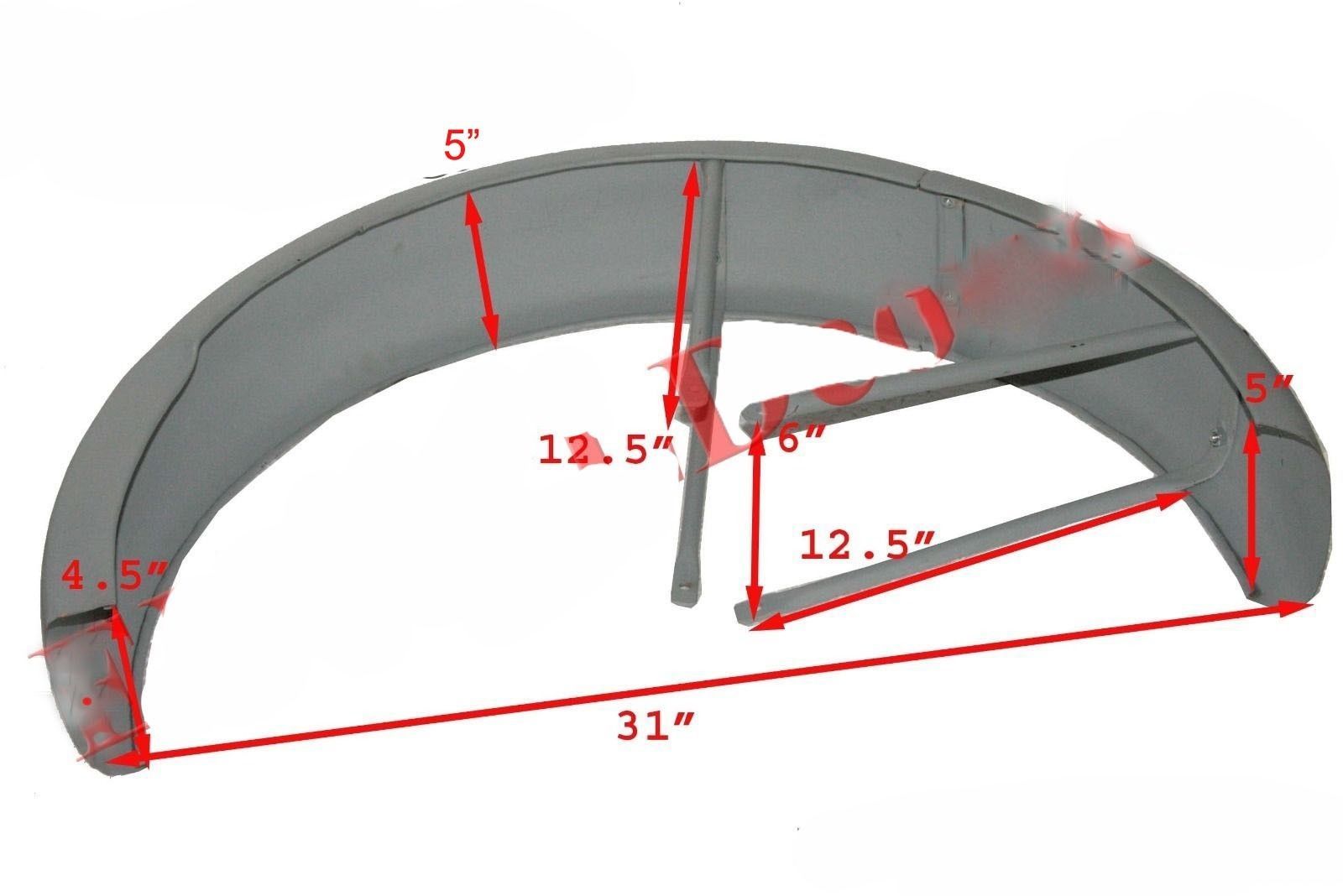 Rear Mudguard Fender Raw Steel Ariel 32mb Hand Gear Wng Model 1932