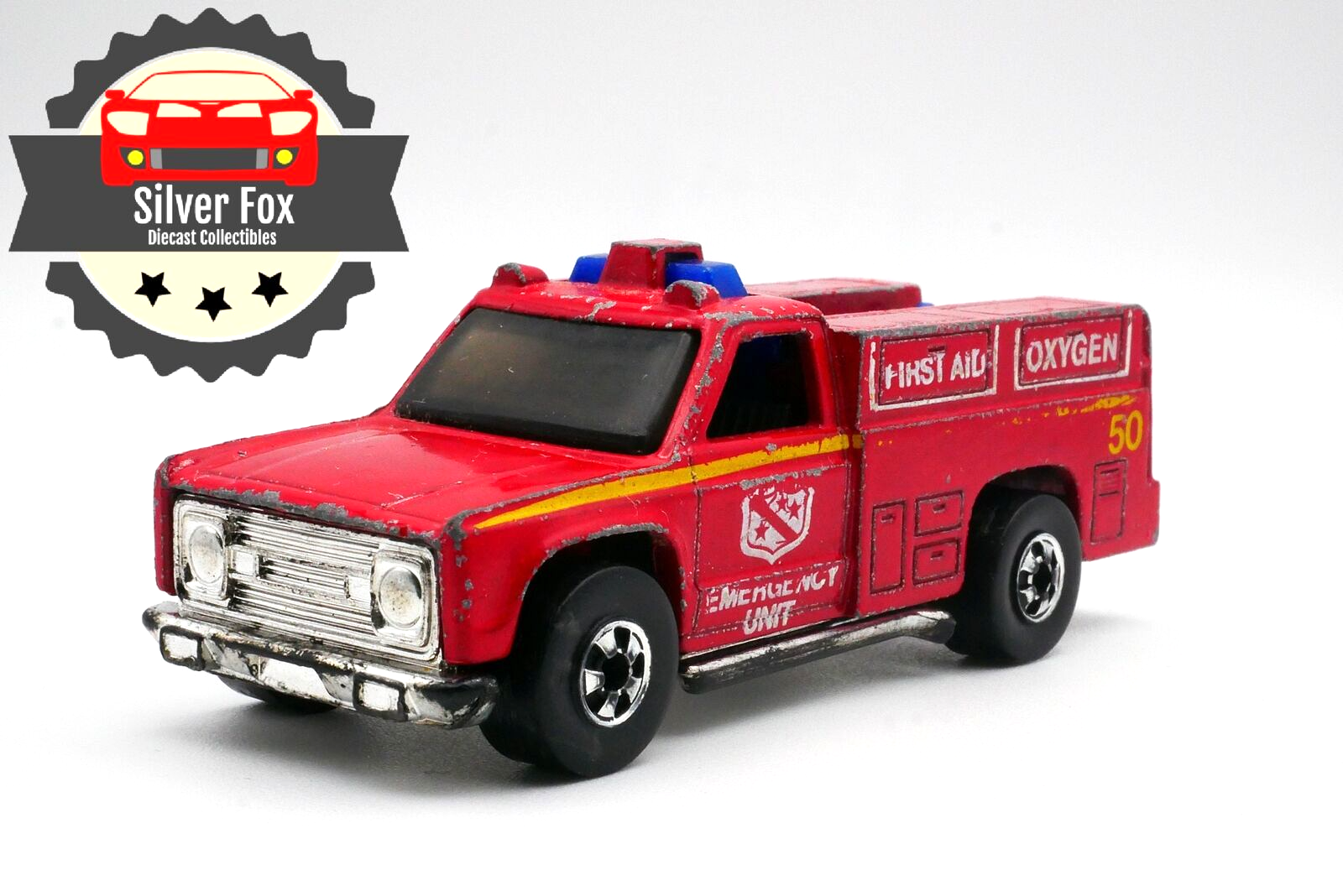 1974 RANGER RIG BLACKWALL FIST AID OXYGEN 1:64 SCALE DIECAST COLLECTOR MODEL CAR