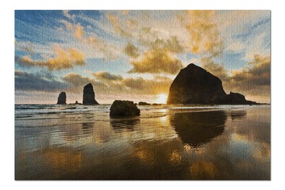 Cannon Beach Oregon Haystack Rock at Sunset 9005439 20x30 Premium 1000 Piece