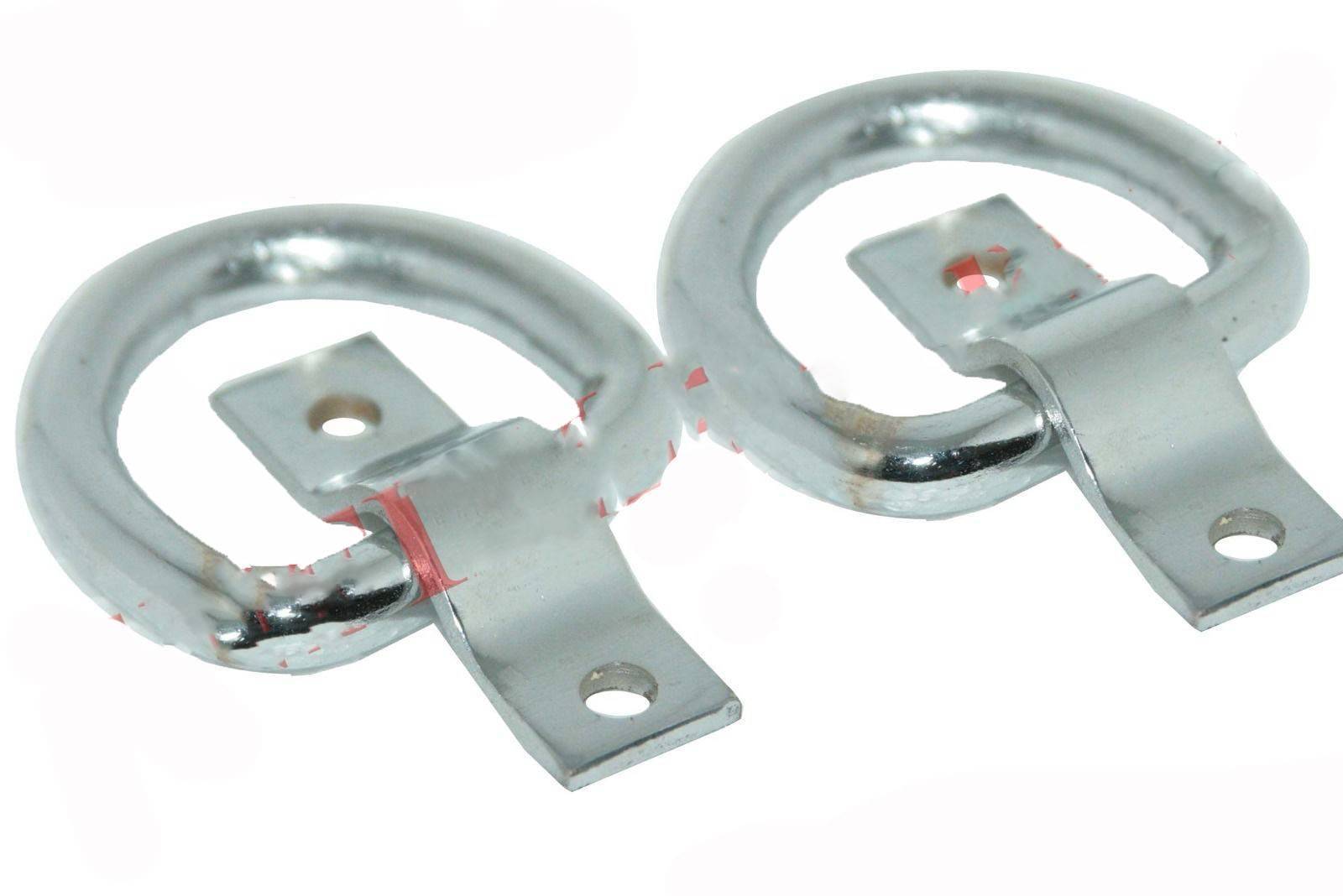 Pair Front Rear Bumper Pulling Towing Hooks Brackets For Willys Jeeps 