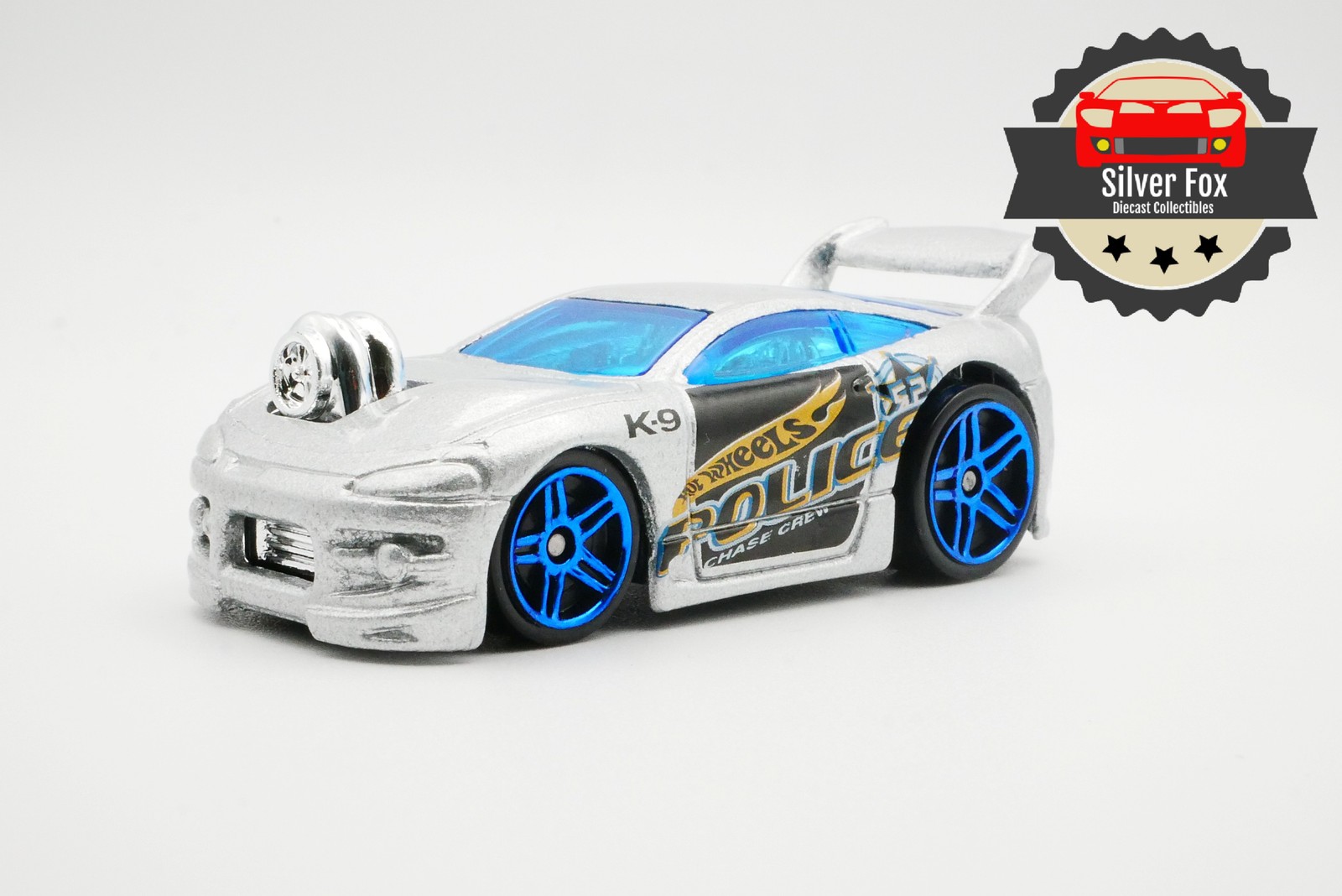 2002 MITSUBISHI ECLIPSE POLICE K-9 TURBO 1/64 SCALE DIECAST COLLECTOR MODEL CAR