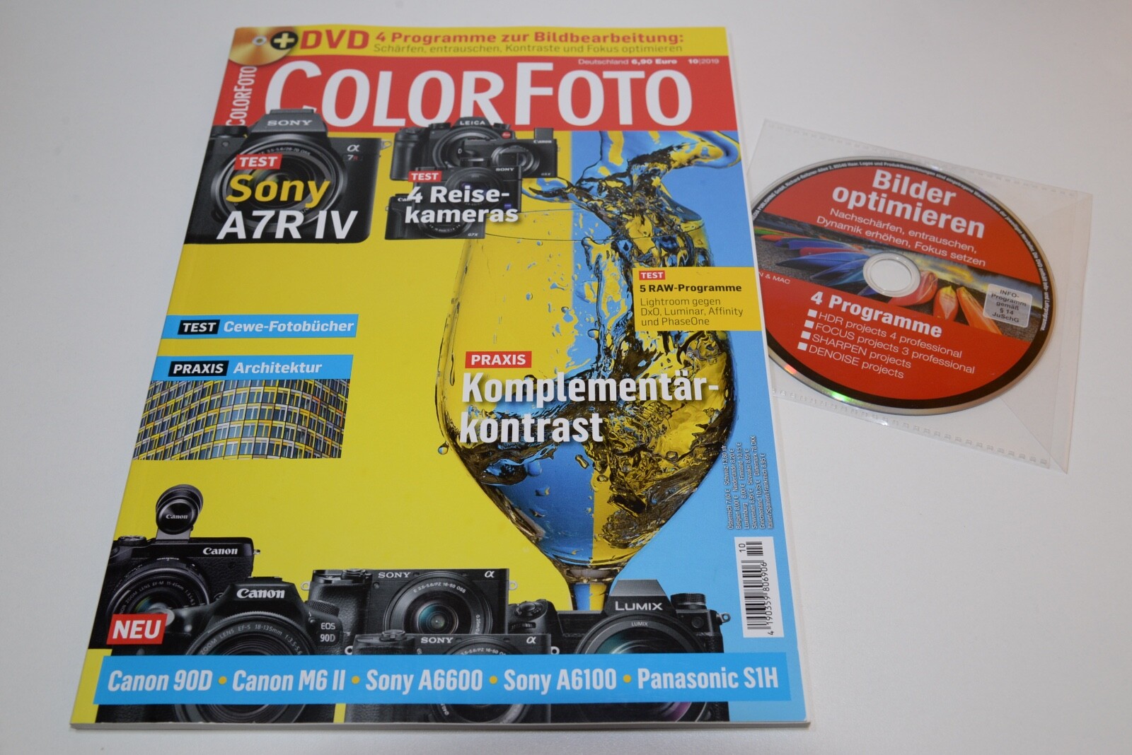 COLORFOTO - plus DVD 4 Programme Bildbearbeitung, Sony A7R4 - Ausgabe 10/2019