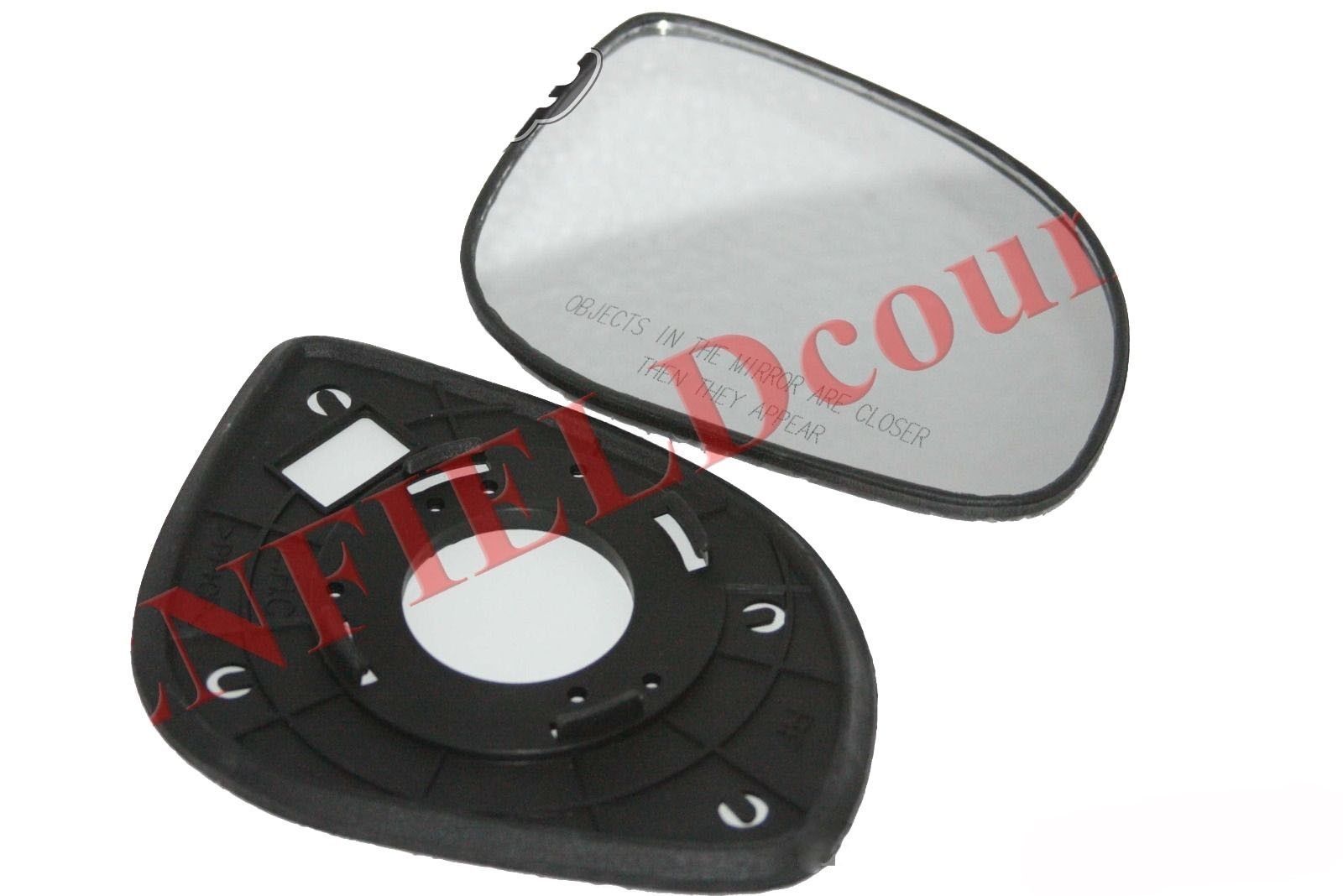 Left & Right Orvm Convex Wing Door Glass Mirror With Base Plate For Hyundai i20 T-2