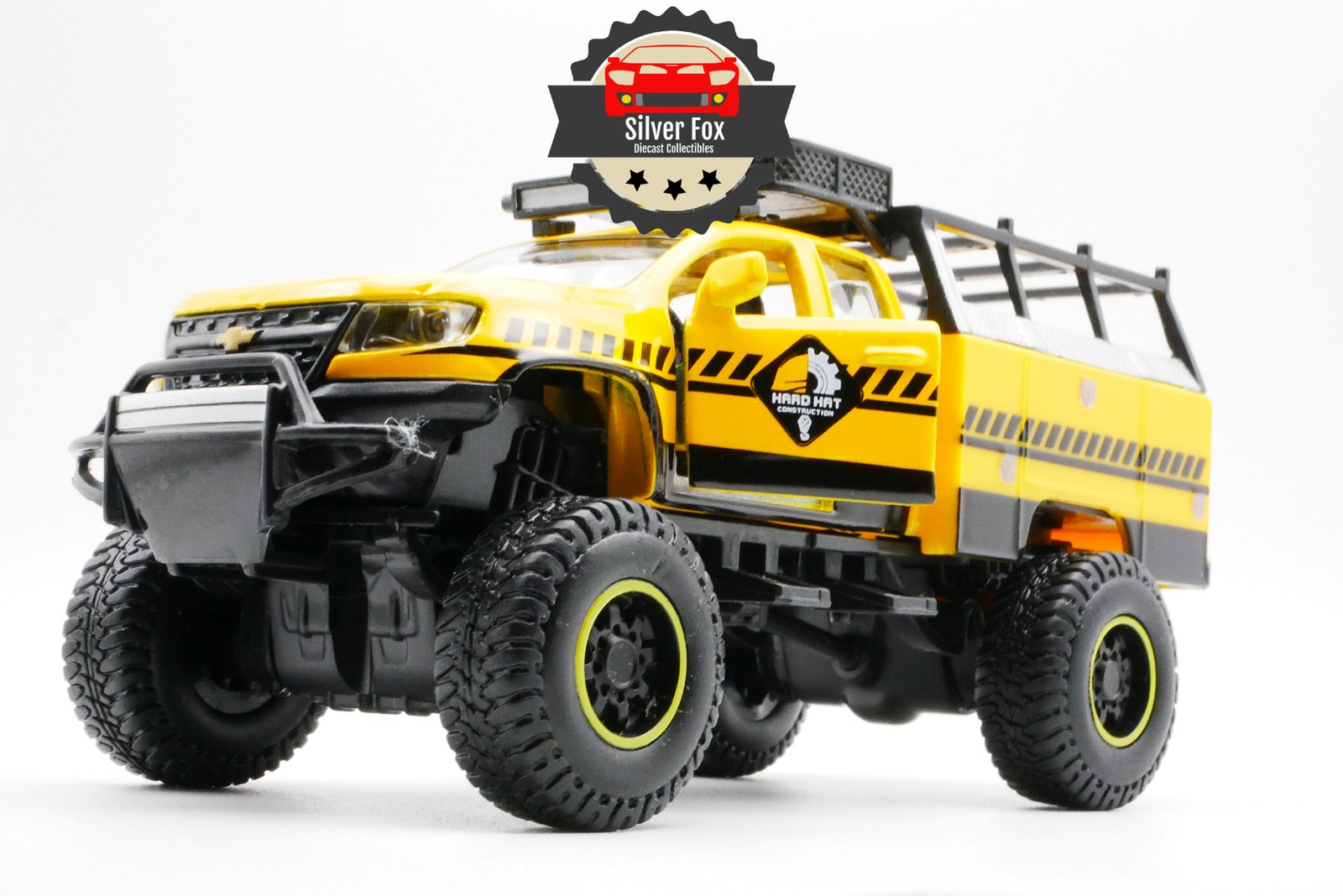 2017 CHEVROLET COLORADO ZR2 YELLOW LIFTED 1:52 SCALE DIECAST COLLECTOR MODEL CAR