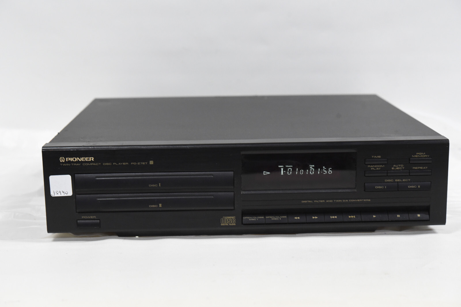 Pioneer PD-Z72T Twin Tray CD Player Component - Vintage Compact