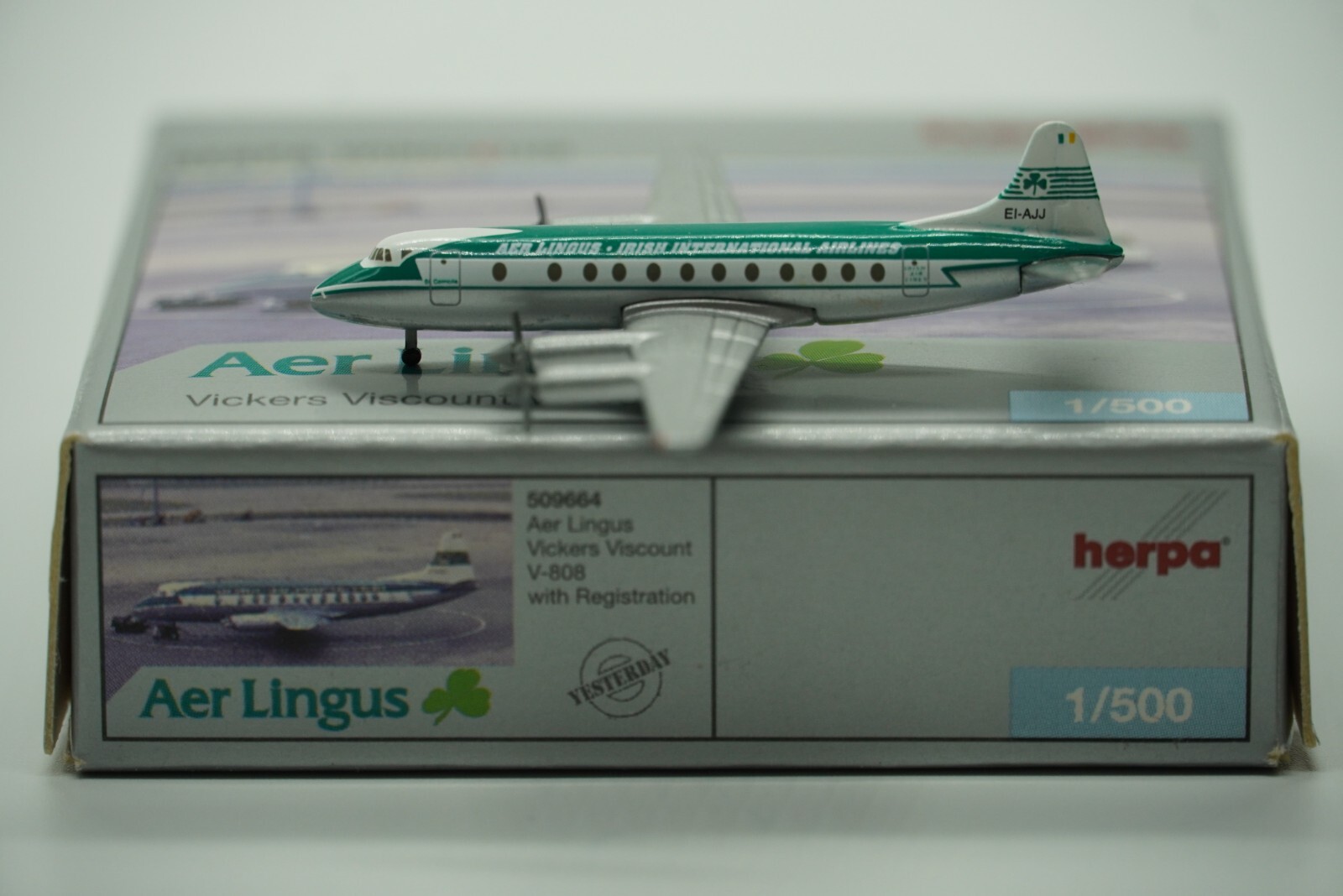 Herpa 1/200 Vickers Viscount 814 ルフトハンザ Herpa Wings British World Airlines 25th anniversary last