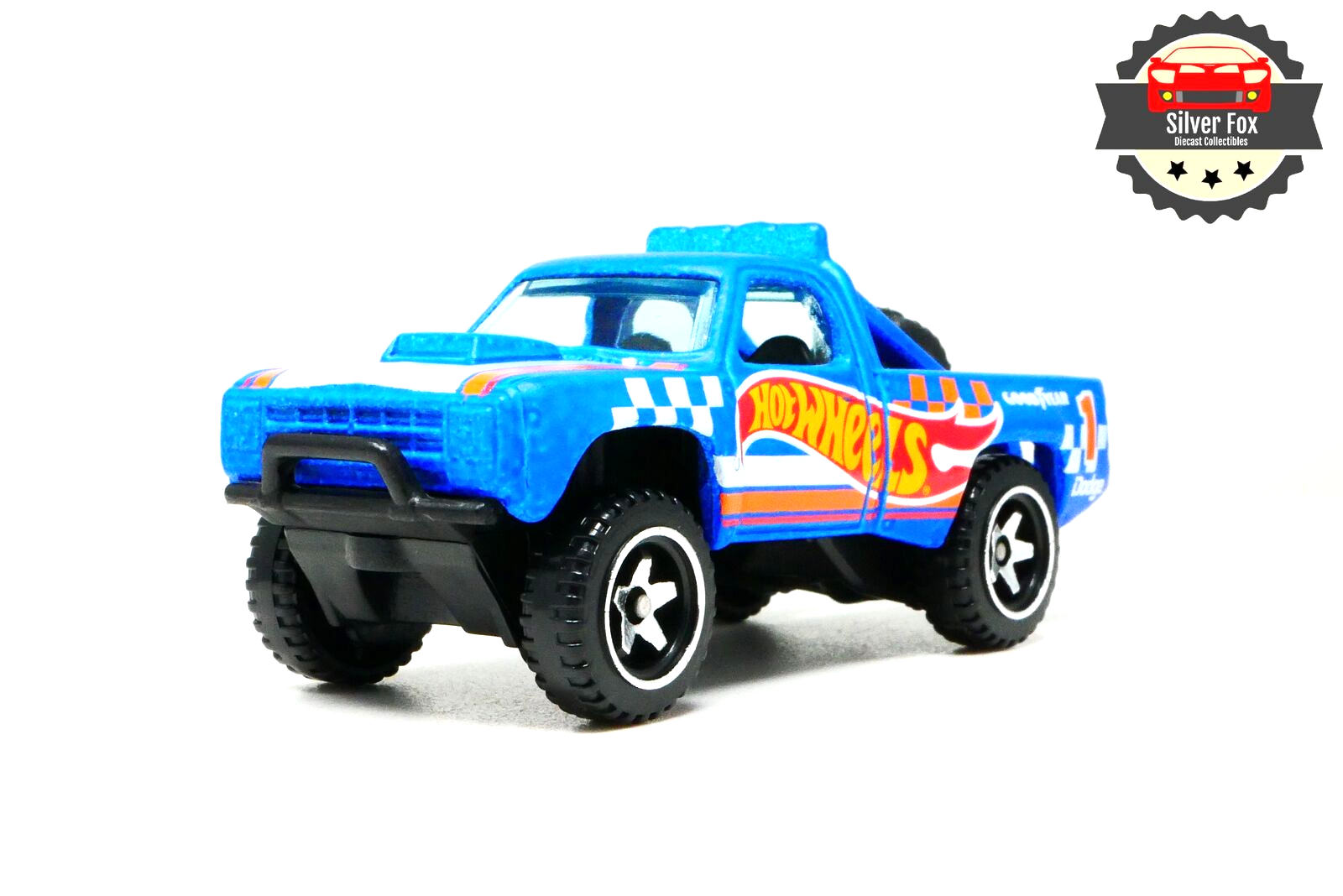 1987 DODGE D100 RACING BLUE PICKUP TRUCK 1:64 SCALE DIECAST COLLECTOR MODEL CAR