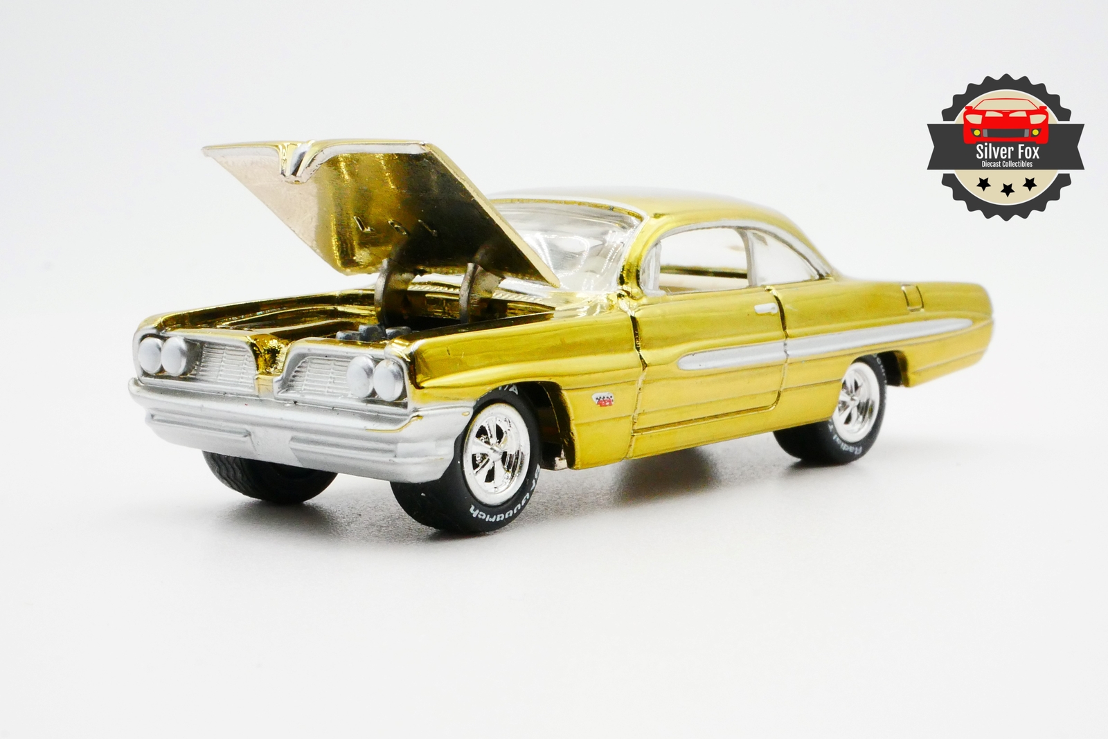 1961 PONTIAC CATALINA METALLIC GOLD 1:64 SCALE DIECAST COLLECTOR MODEL CAR