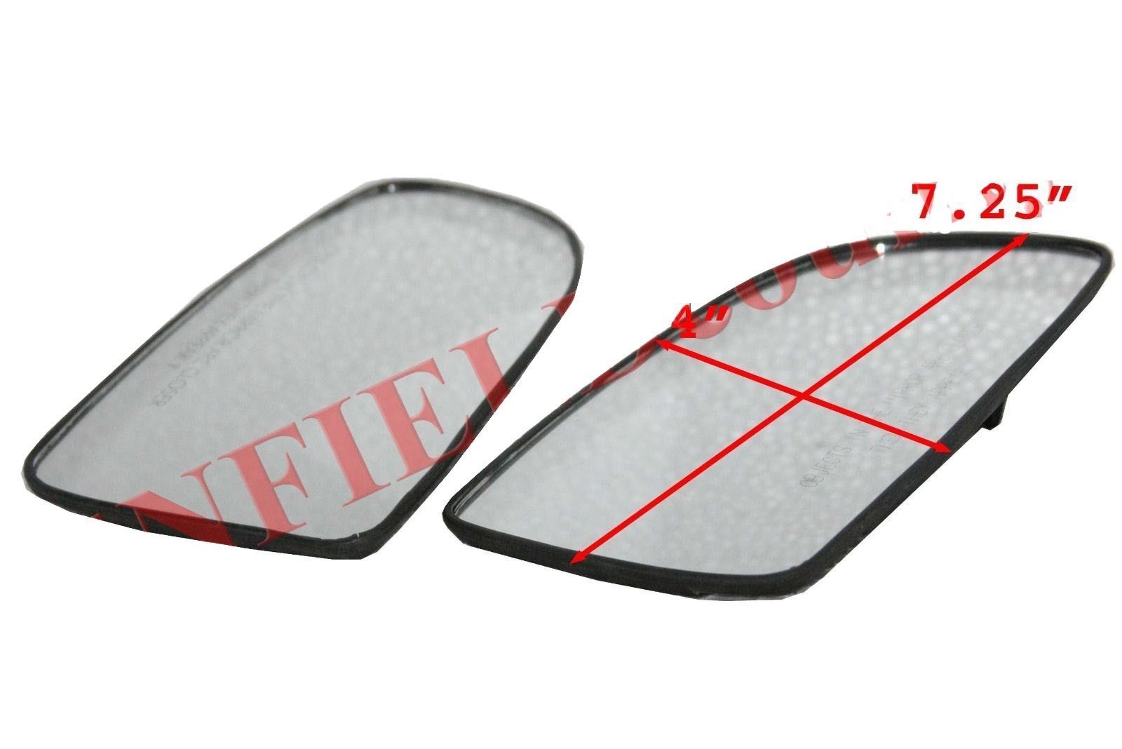 LH & RH Orvm Convex Wing Door Glass Mirror With Base Plate Chevrolet Aveo 