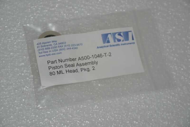 Analytical Scientific Instruments A500-1046-t-2 Asi Piston Seal Assembly 2/pk