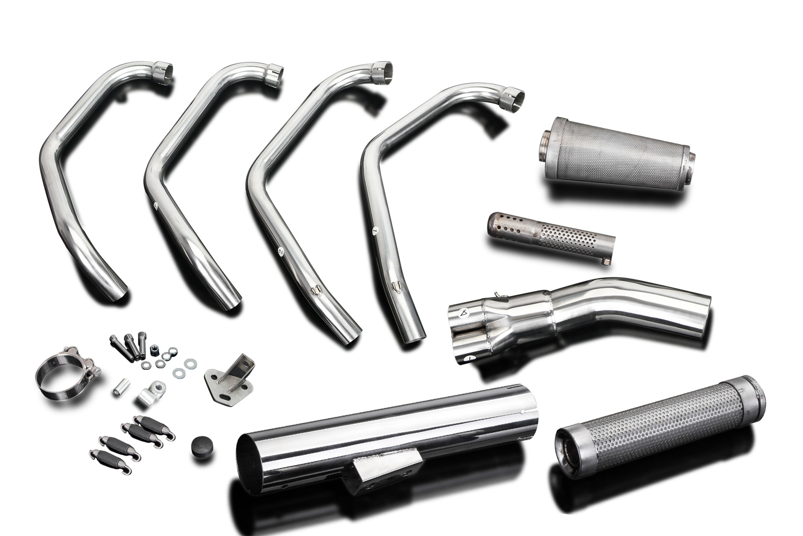 Full 41 Exhaust System Classic Cafe Racer Muffler Stainless CB750 SOHC