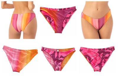 Maaji Reversible Bikini Bottom Sunrise Dye Sublimity Classic Womens L Floral NEW