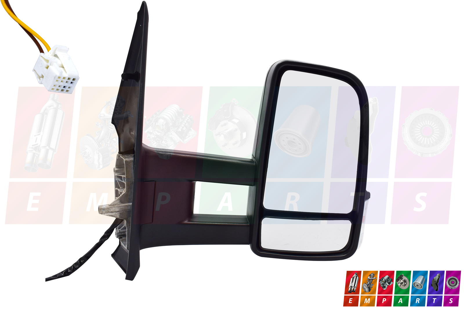 MANUAL LONG ARM MIRROR O/S FOR MERCEDES SPRINTER 2018 ONWARDS W907 W910 RIGHT