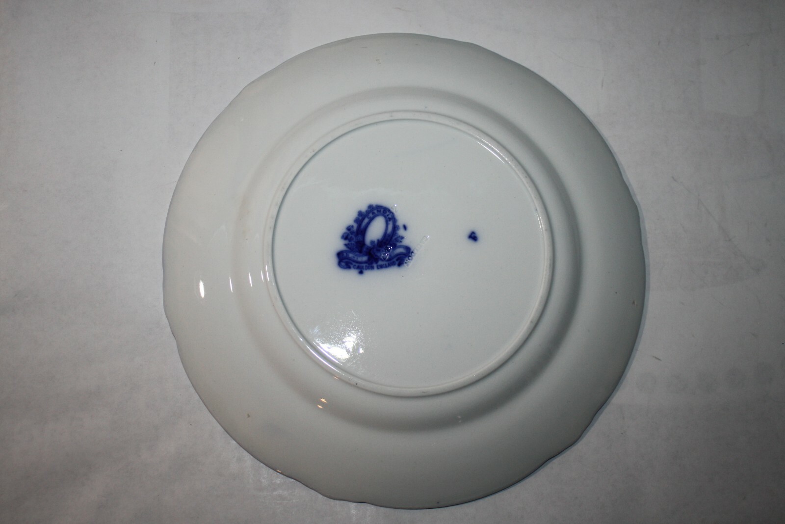 Antique Flow Blue Cauldon 8 7/8