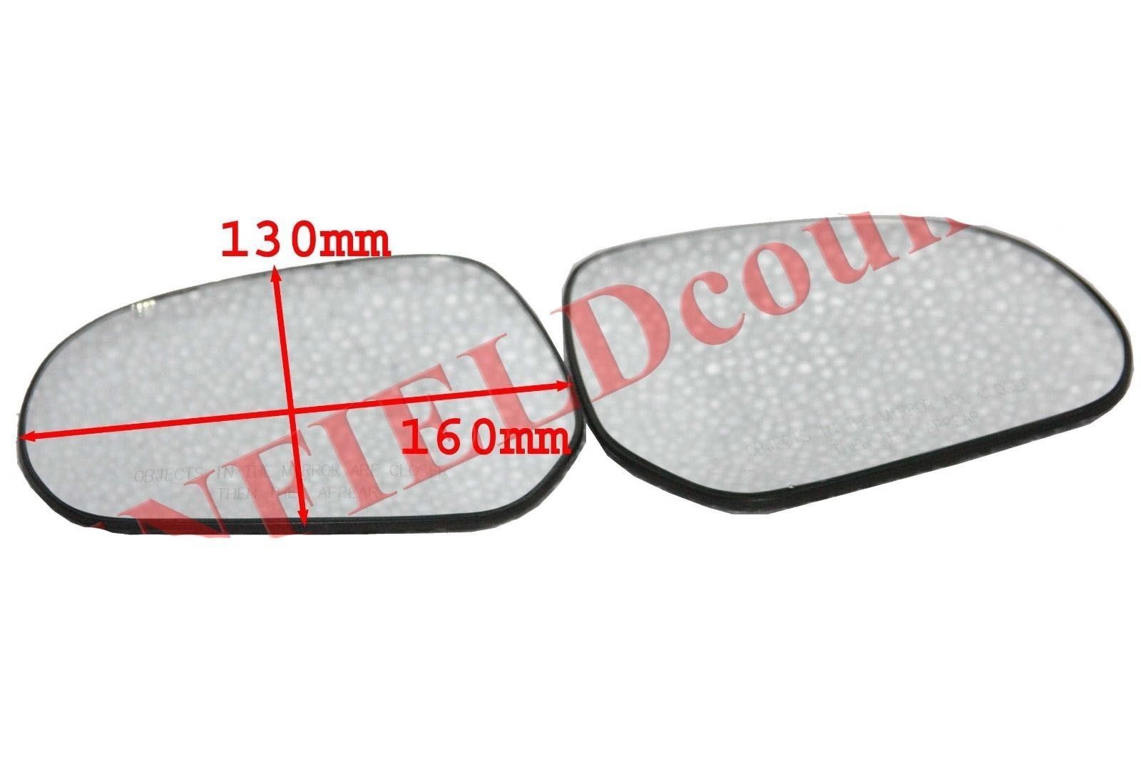 LH & RH Orvm Convex Wing Door Glass Mirror With Base Plate For Suzuki Ritz  