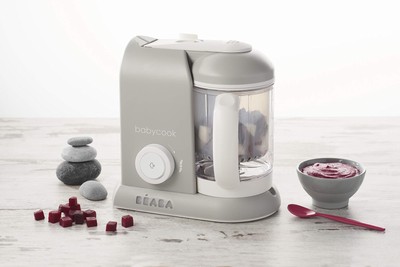 BEABA Babycook 4 in 1 Steam Cooker & Blender and Dishwasher Safe, 4.5 Cups, C...
