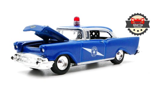 1957 CHEVY WASHINGTON STATE PATROL BLUE 1:64 SCALE DIECAST COLLECTOR MODEL CAR
