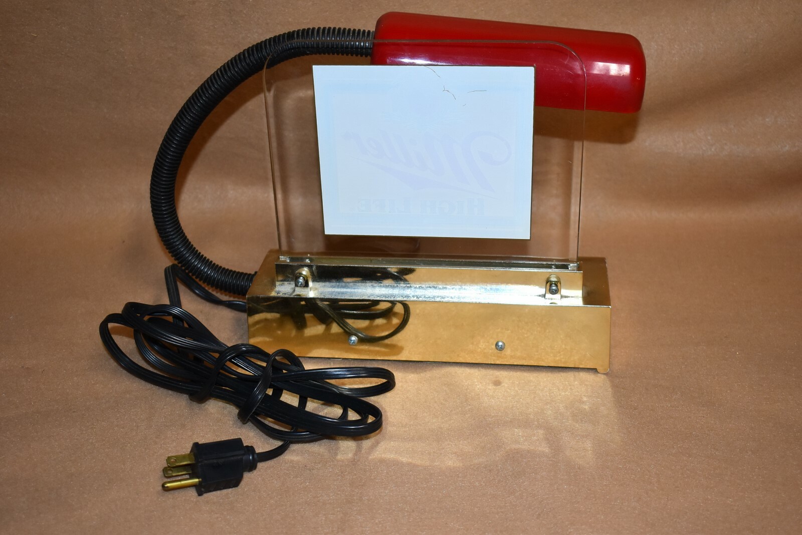 Vtg Miller High Life Beer Electric Advertising Cash Register Sign Flexible Light