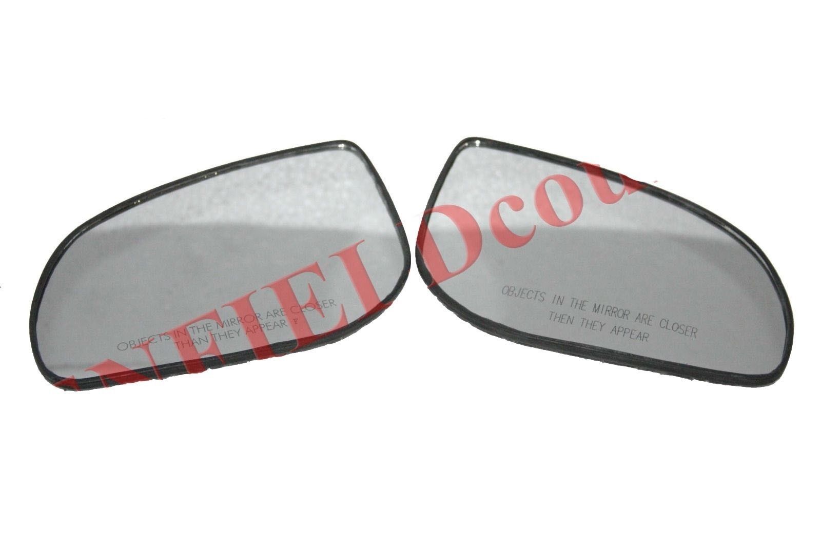 Hyundai i20 Left & Right Orvm Convex Wing Door Glass Mirror With Base Plate