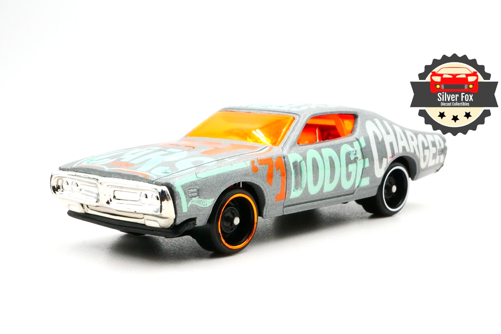 1971 DODGE CHARGER GRAY RACING MUSCLE 1:64 SCALE DIECAST COLLECTOR MODEL CAR