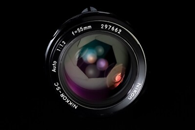 Nikkor 55mm f1.2 CLAd Vintage Lens Nikon F Mount
