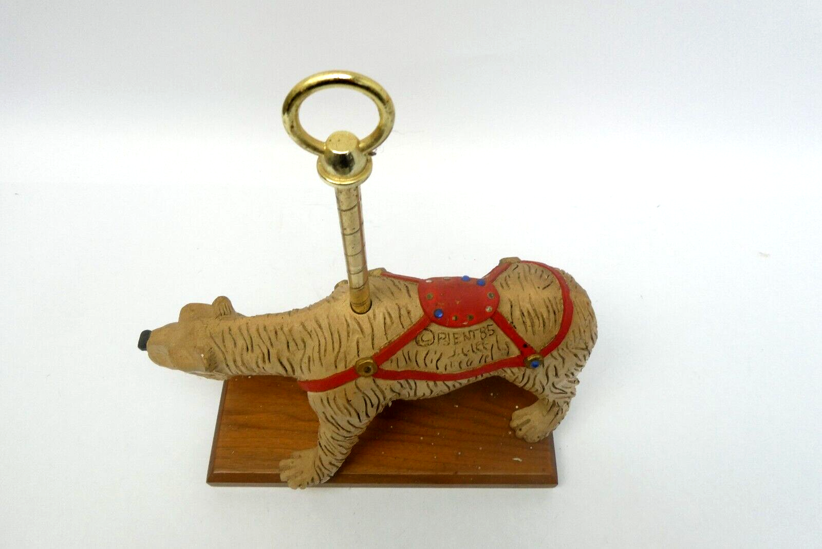 Vintage PJ’s Carousel Collection Dentzel Style Polar Bear Figure Signed PJENT85