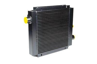Maxim Mobile Oil Cooler w/Fan and Shroud: 12 VDC, 105 GPM Max, SAE 20 Ports