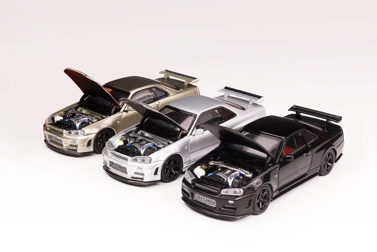 MOTORHELIX MH 1:64 Nissan Skyline GT-R(R34)Z-TUNE alloy car