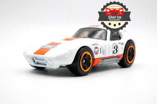 1964 SHELBY COBRA DAYTONA GULF WHITE 1:64 SCALE DIECAST COLLECTOR MODEL CAR