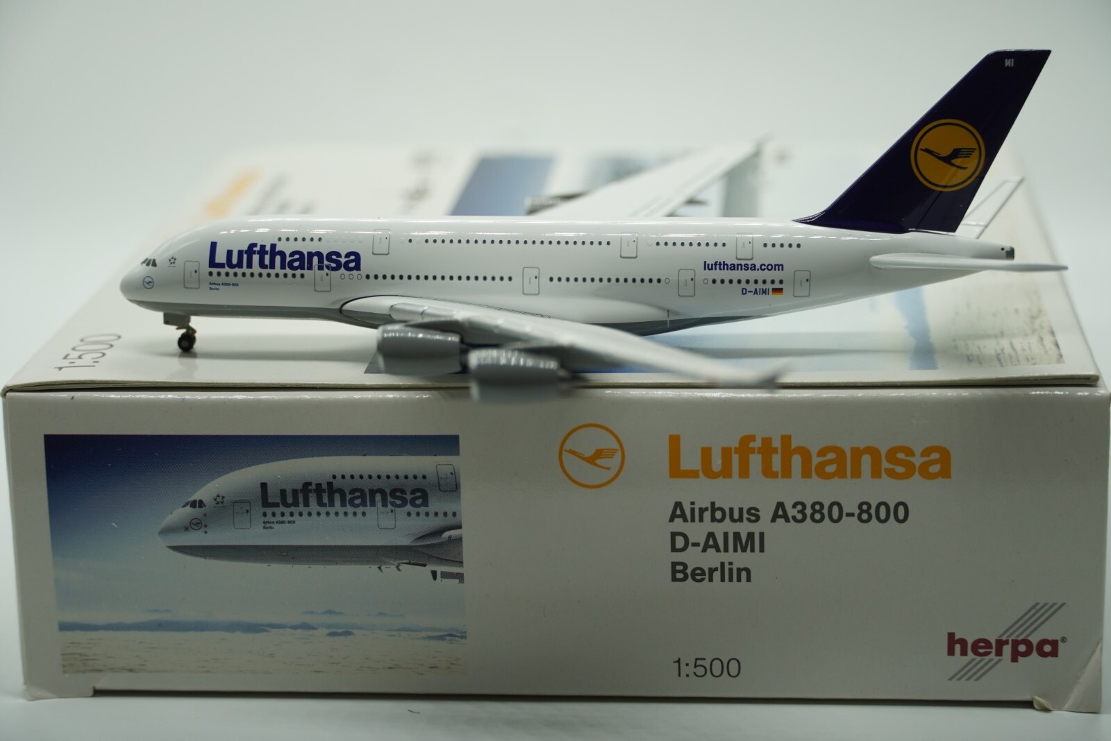 Herpa Wings 1:500 Lufthansa Airbus A380-800 D-AIMI Berlin