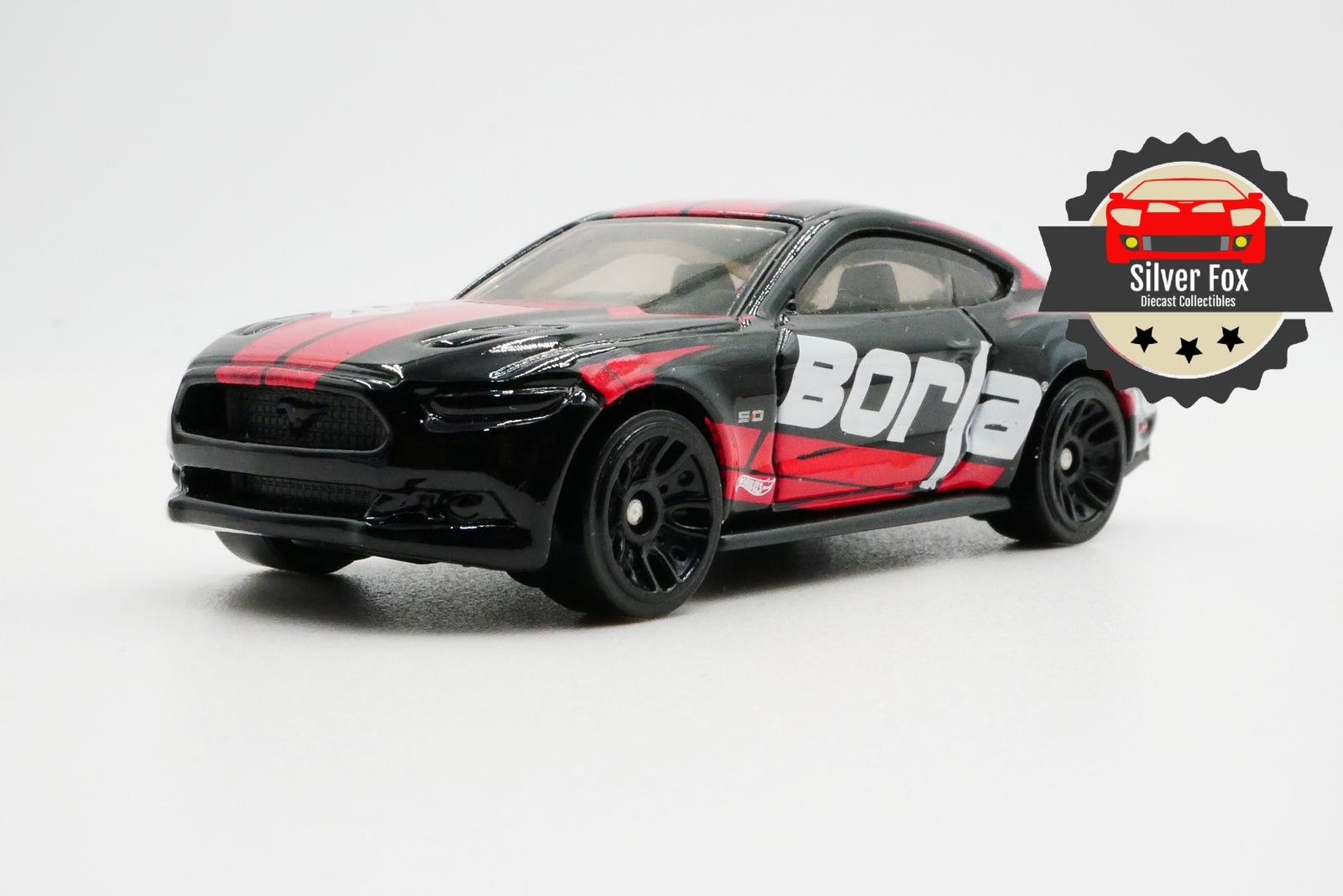 2015 FORD MUSTANG GT BLACK BORLA 1:64 SCALE DIECAST COLLECTOR MODEL CAR