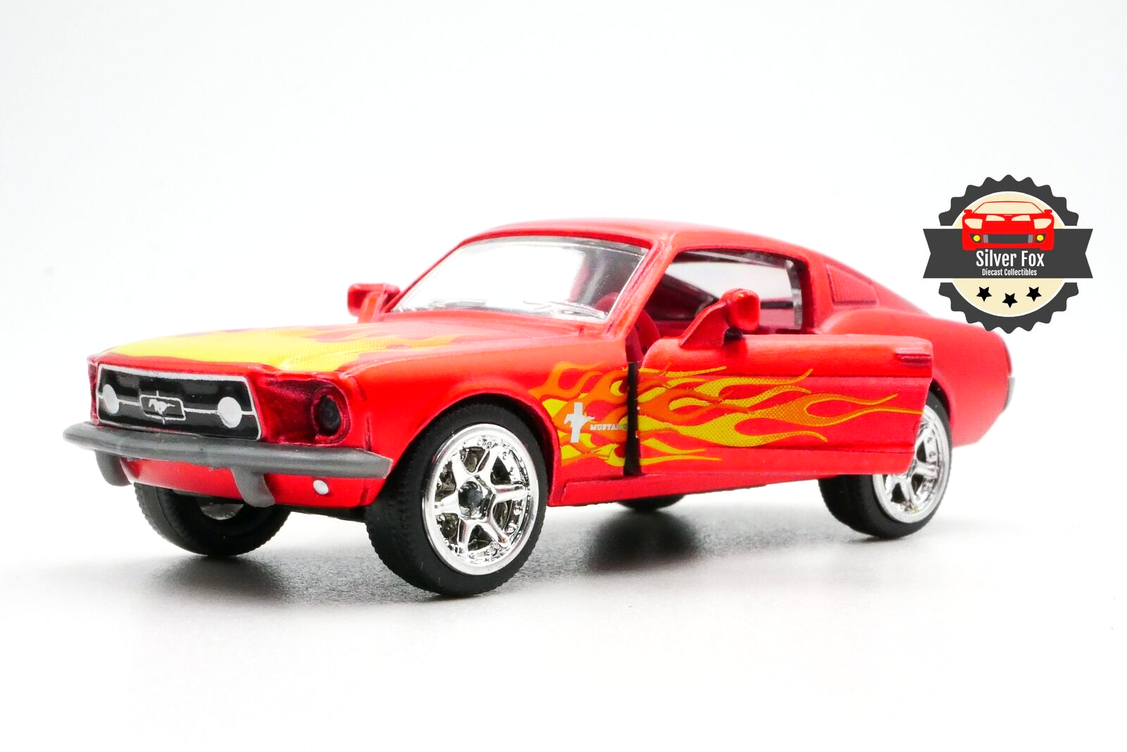 1967 FORD MUSTANG FASTBACK METALLIC RED 1:64 SCALE DIECAST COLLECTOR MODEL CAR