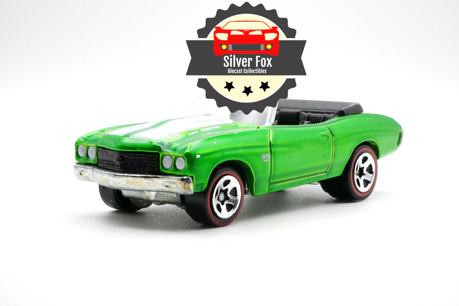 1970 CHEVROLET CHEVELLE SS GREEN 1:64 SCALE DIECAST COLLECTOR MODEL DIORAMA CAR