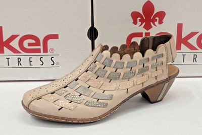 Rieker Womens Sina 78 Clay Lightrose Silver Fango 41