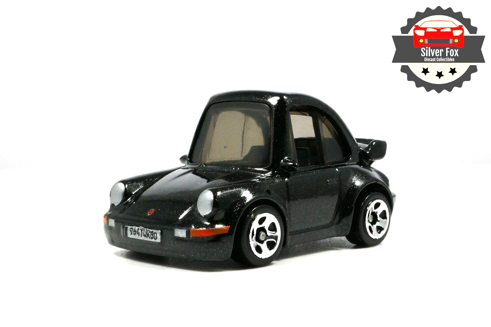 PORSCHE 911 TURBO 3.6 BLACK 1/64 SCALE DIECAST COLLECTOR MODEL CAR