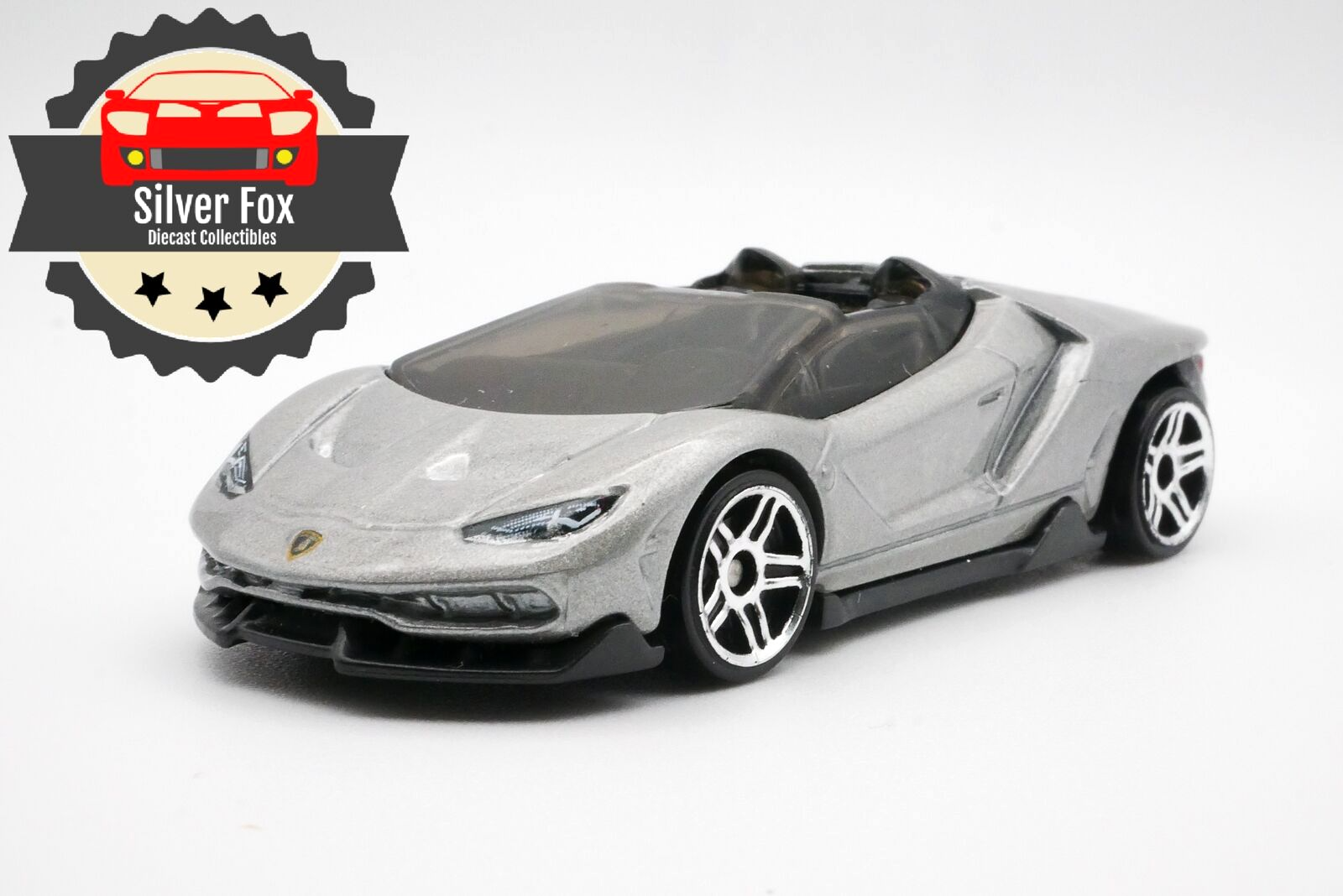 2017 LAMBORGHINI CENTENARIO ROADSTER GRAY 1:64 SCALE DIECAST COLLECTOR MODEL CAR