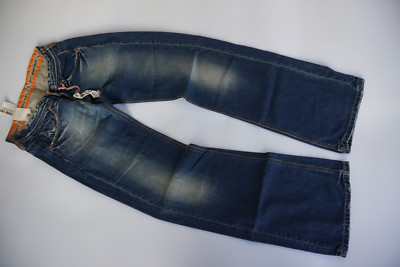 KUYICHI Sugar Low Loose Flare Damen Bio Jeans Hose W25 L34 used blau NEU ad8