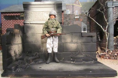 1/6th Scale WWII Diorama Set Destroyed Building #2