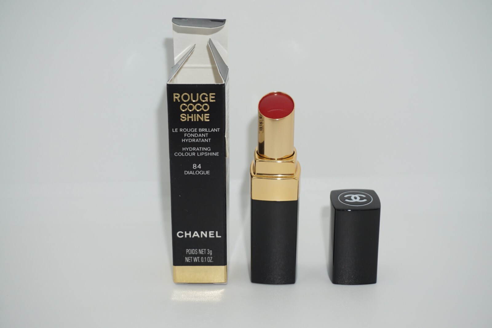 Chanel Rouge Coco Shine Lipstick ~ 84 Dialogue ~ NIB | eBay
