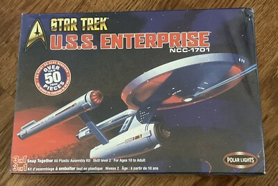 2003 POLAR LIGHTS STAR TREK USS ENTERPRISE NCC-1701 MODEL KIT FACTORY SEALED A