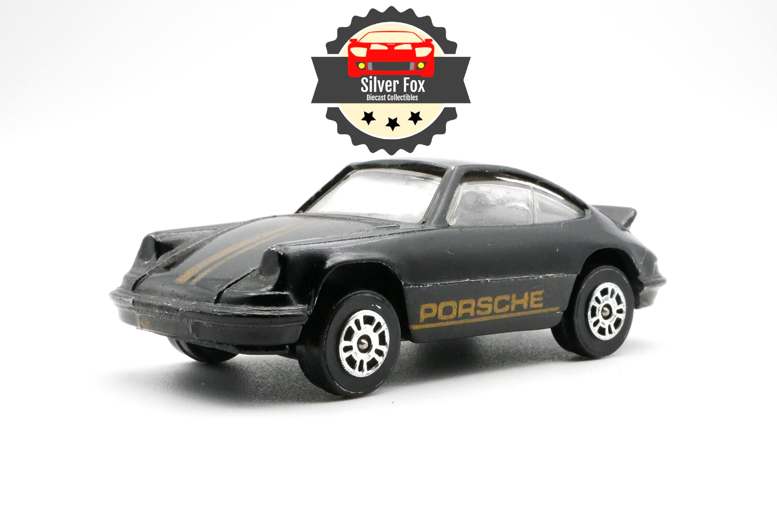 1984 PORSCHE CARRERA 911 BRITAIN BLACK 1/64 SCALE DIECAST COLLECTOR MODEL CAR