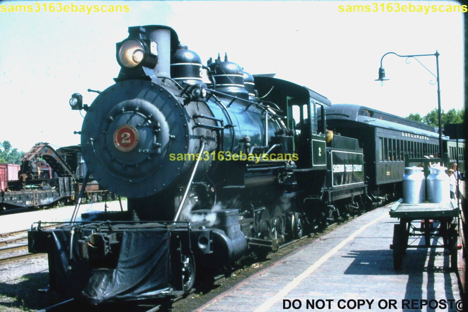 ORIGINAL SLIDE SAGINAW TIMBER CO 2-8-2 2 N FREEDOM WI 1994