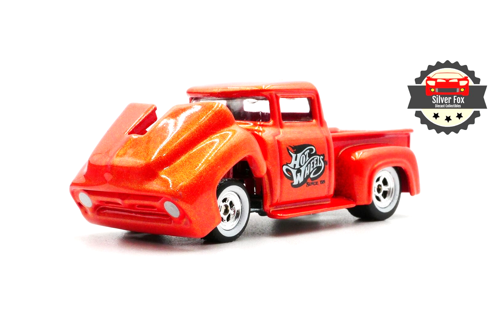 1956 FORD PICKUP TRUCK WHITEWALL ORANGE 1:64 SCALE DIECAST COLLECTOR MODEL CAR