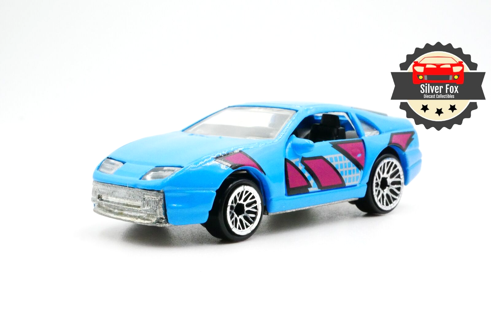 1989 NISSAN 300Z BLUE VINTAGE 1:64 SCALE DIECAST COLLECTOR MODEL CAR