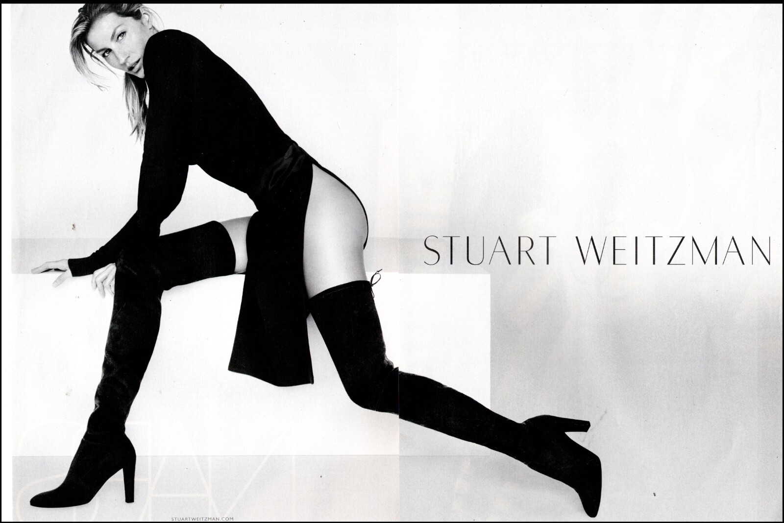 メル 2005 magazine Ad STUART WEITZMAN Footwear Top Model GISELLE