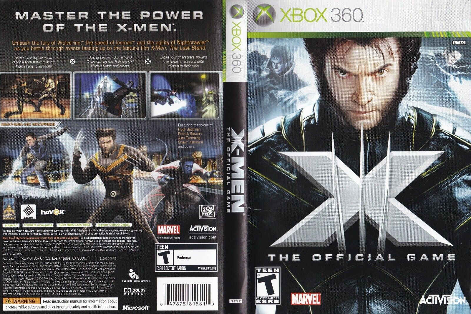 X-Men - The Official Game (Microsoft Xbox 360, 2006 X-Men - The Official Game (Microsoft Xbox 360, 2006